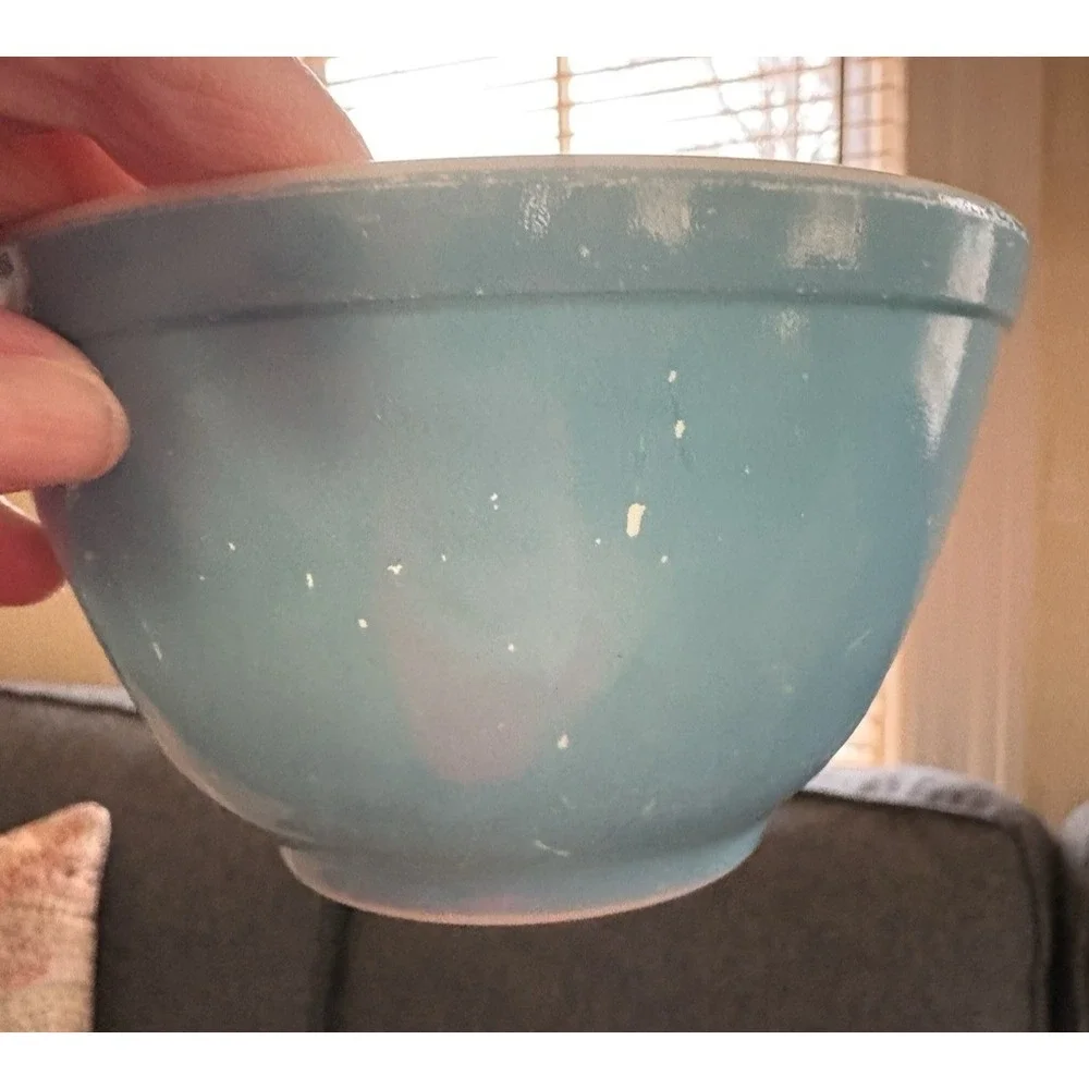 Vintage small glass turquoise Pyrex nesting mixing bowl replacement primary set